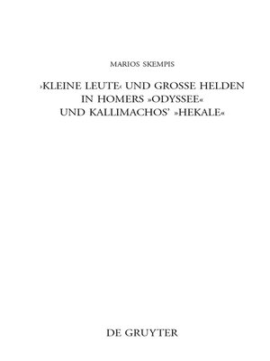 cover image of "Kleine Leute" und große Helden in Homers Odyssee und Kallimachos' Hekale